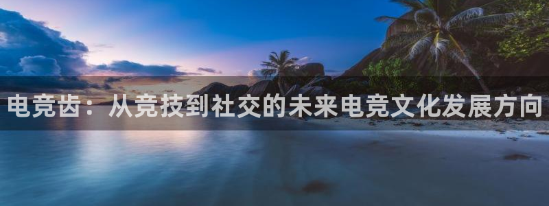 乐竞电竞官网app：电竞齿：从竞技到社交